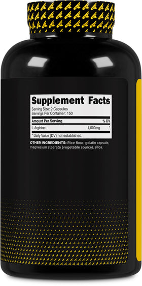 Primaforce L-Arginine 1 000 mg avec étiquette et dosage