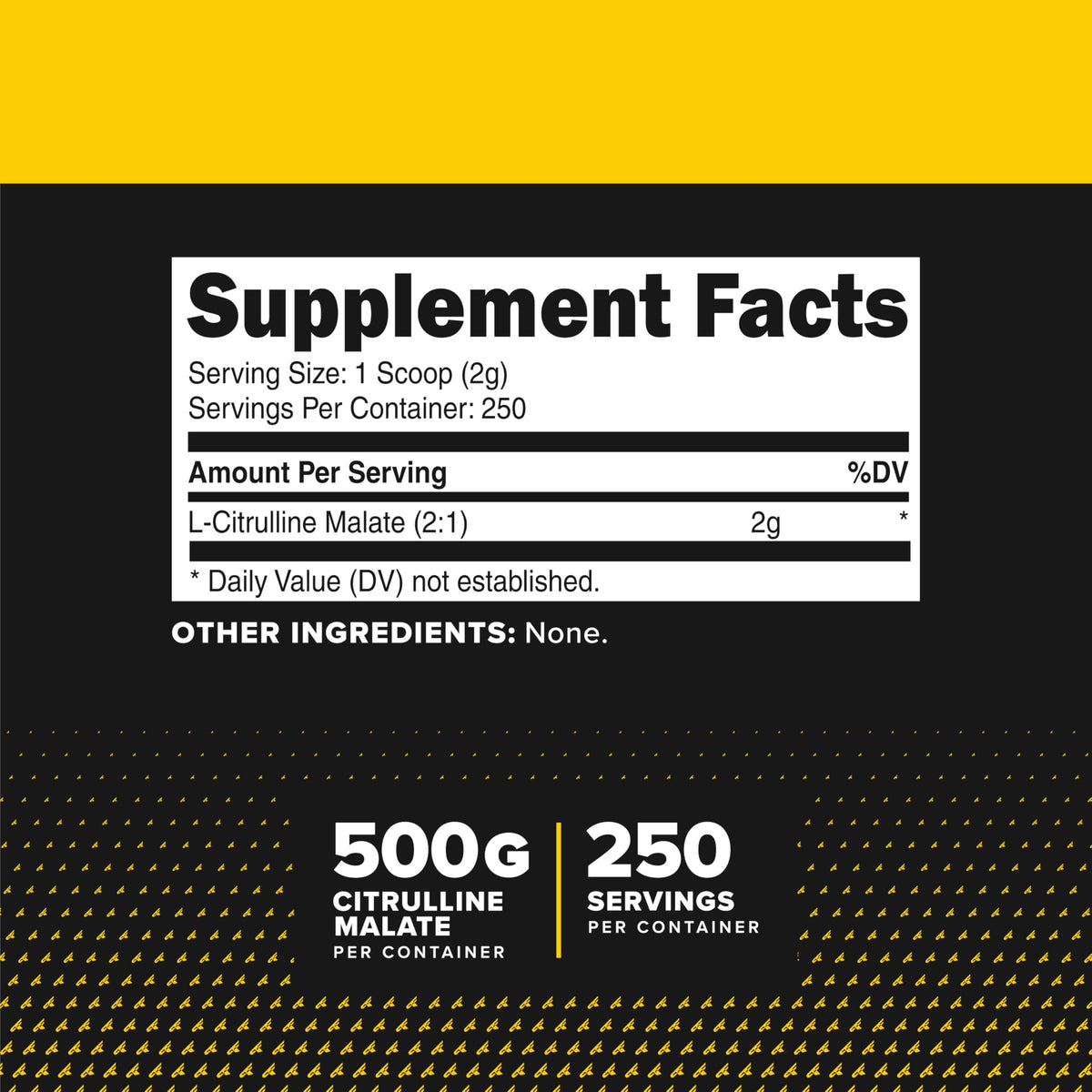Primaforce L-Citrulline Malate 500g contenant ouvert