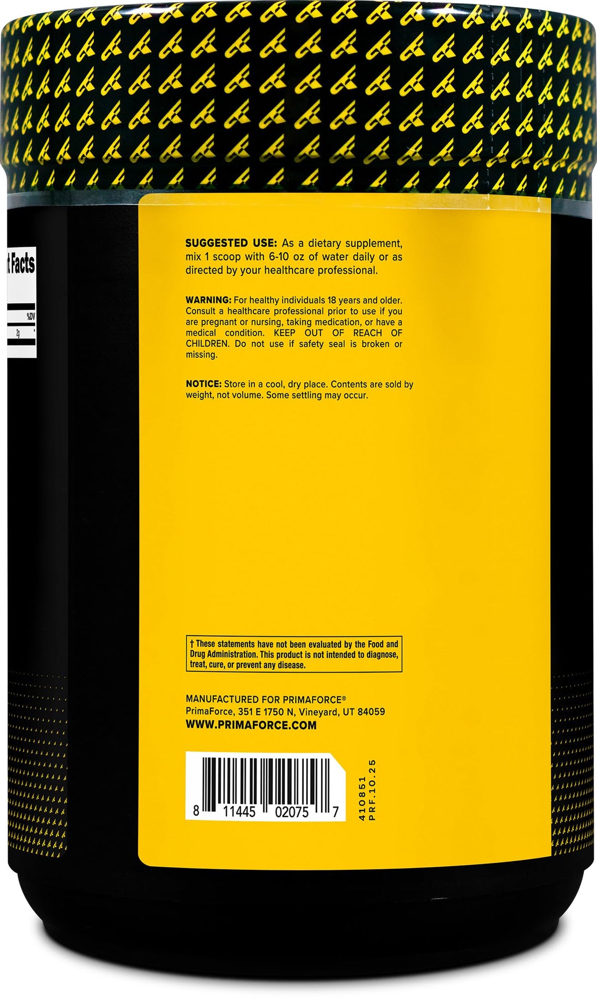 Primaforce L-Citrulline Malate 500g en préparation de smoothie