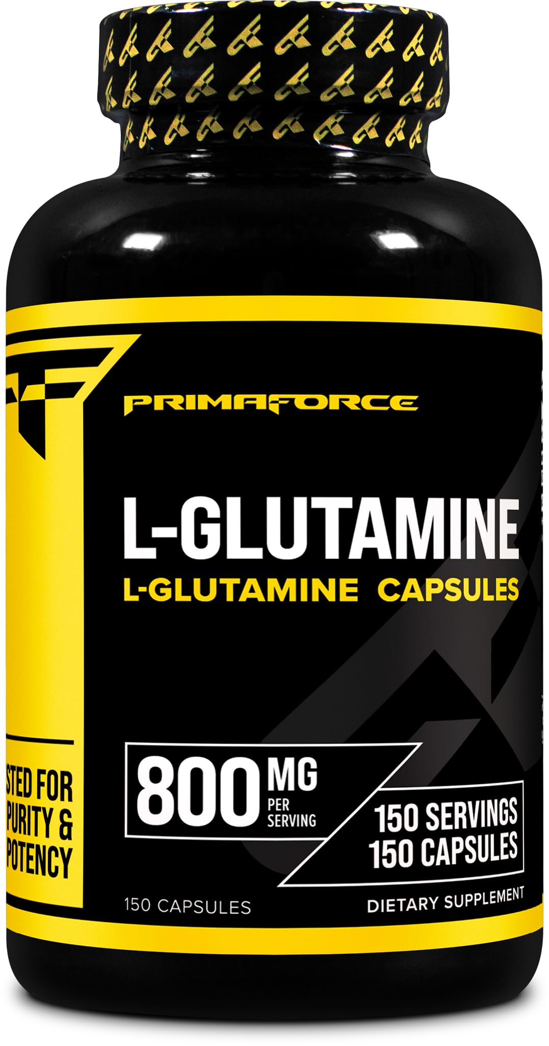 Primaforce L-Glutamine 800mg capsule front view