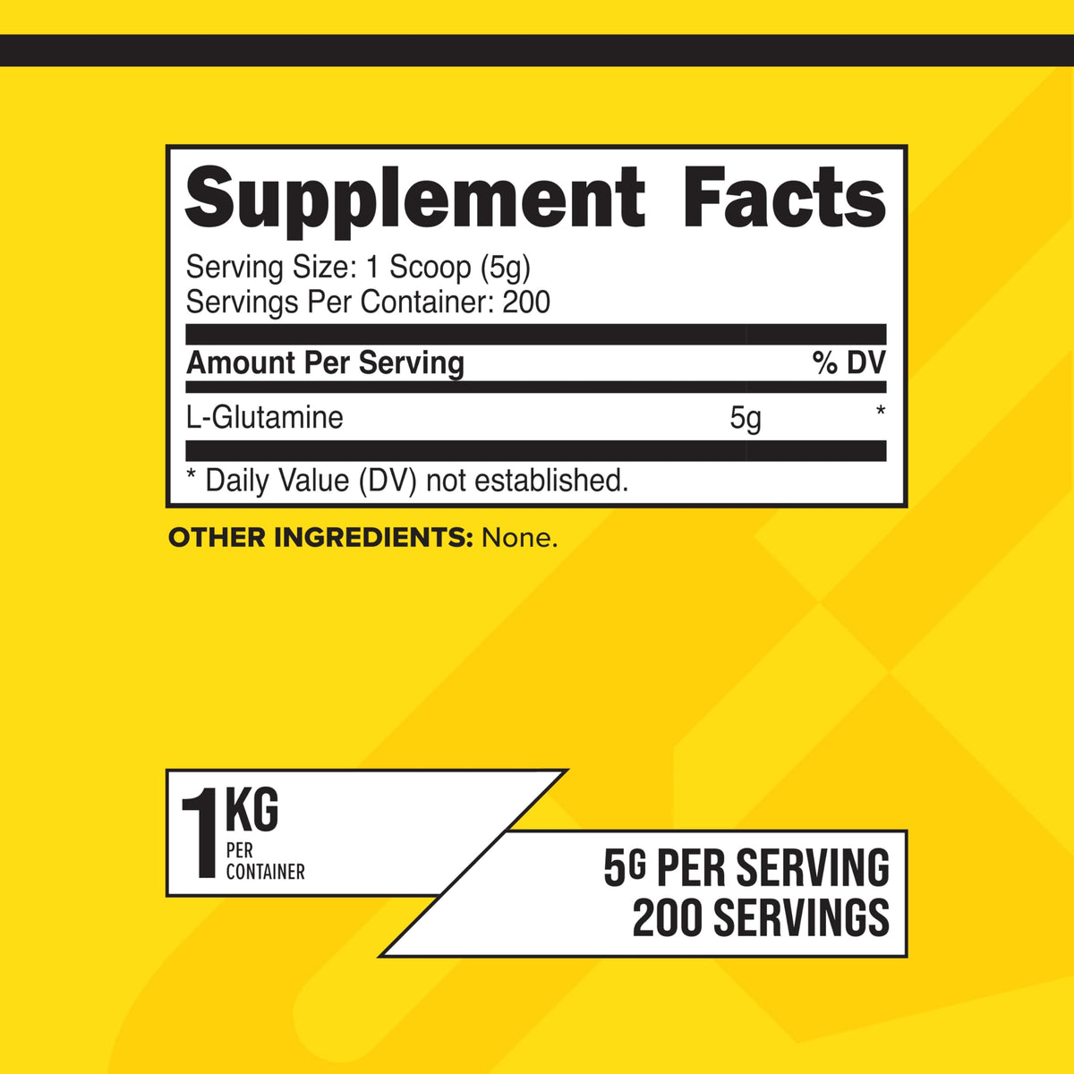 Primaforce L-Glutamine Poudre 1000g contenant ouvert avec poudre