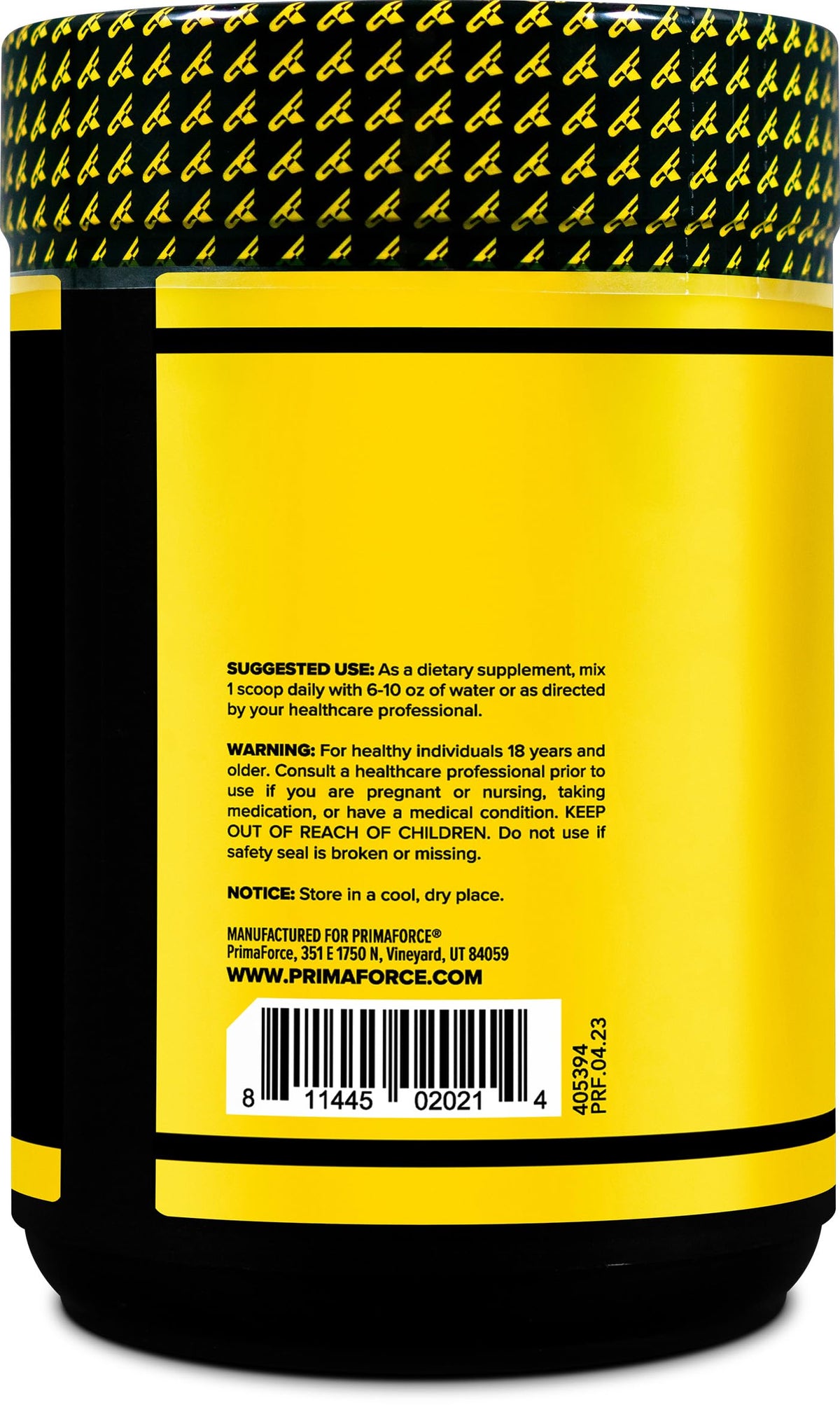Primaforce L-Glutamine Poudre 1000g mélangée dans un shaker