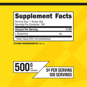 Primaforce L-Glutamine poudre 500g contenant ouvert