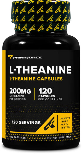 Primaforce L-Theanine 200mg 120 capsules vue de face