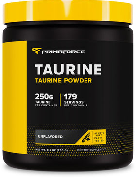 Primaforce Poudre de Taurine 250 g vue de face avec emballage
