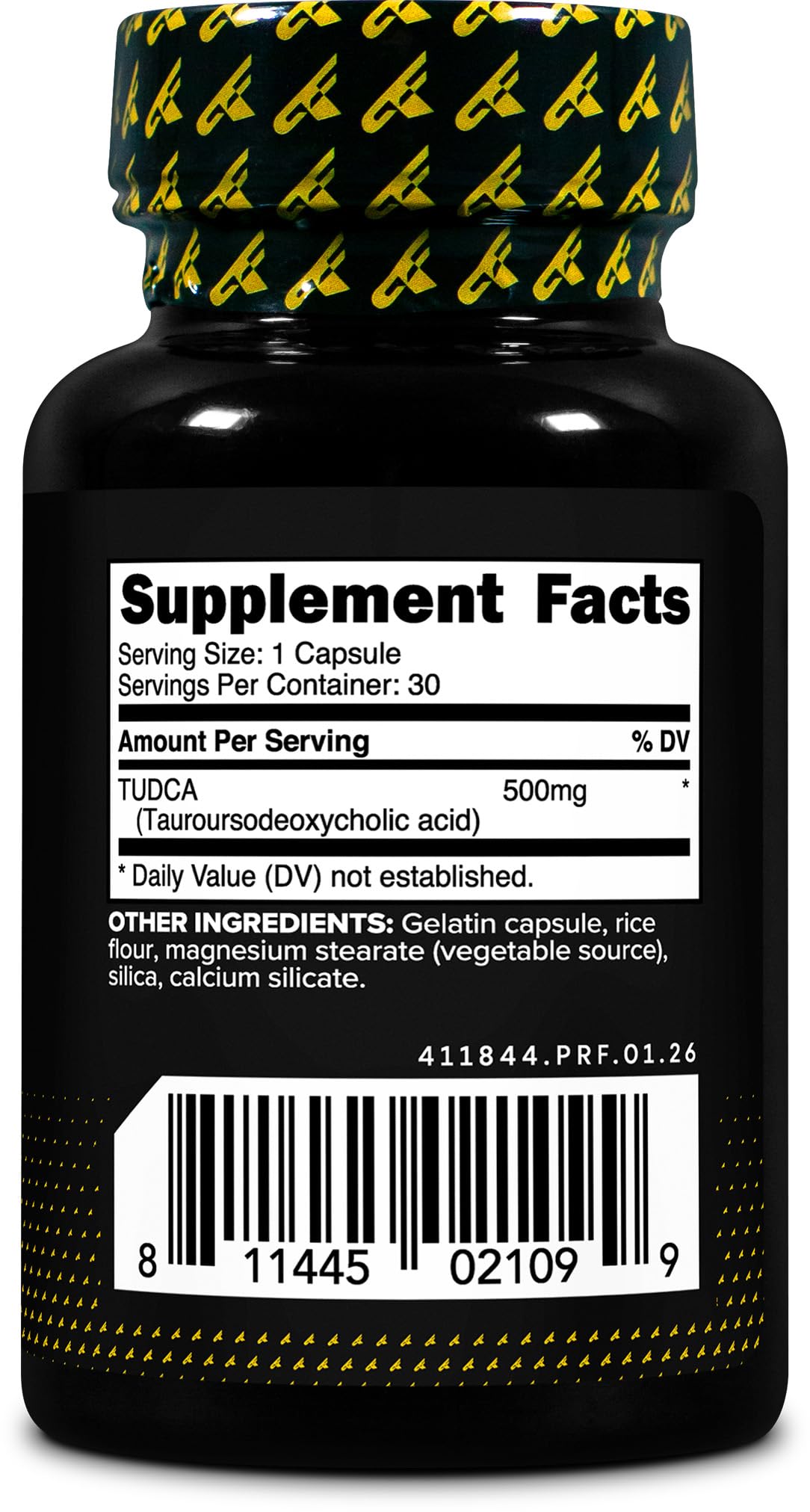 Primaforce TUDCA 500 mg capsules with nutritional information