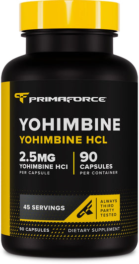 Primaforce Yohimbine HCl 90 capsules vue de face