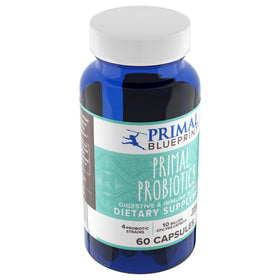 Primal Blueprint Primal Probiotics flacon avec capsules à côté