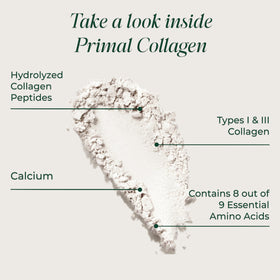 Primal Harvest Collagène Poudre 331g en poudre versée dans un verre