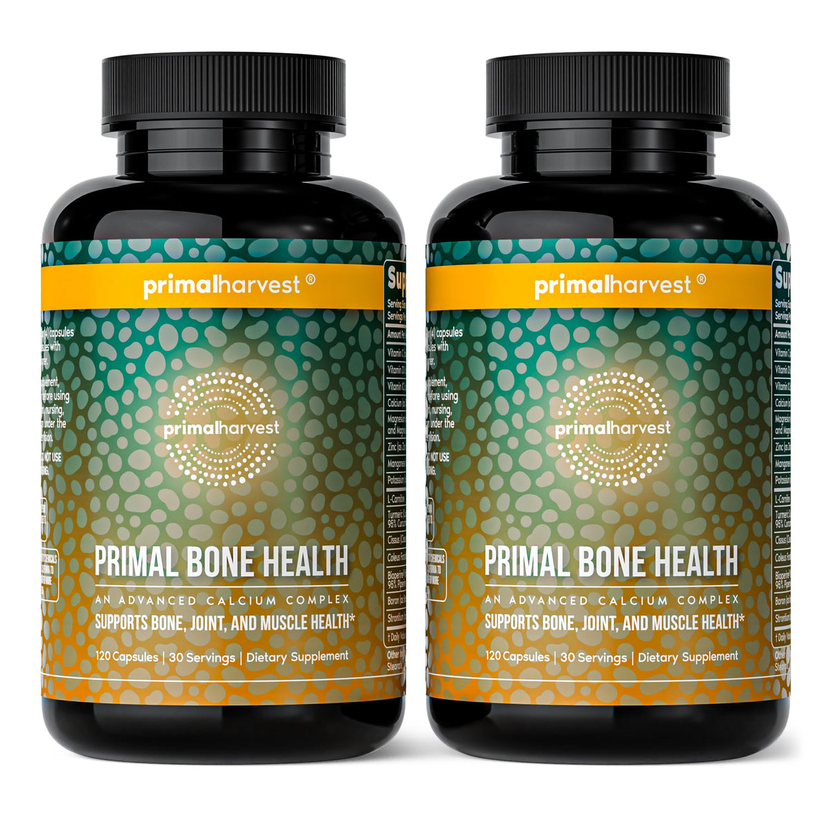 Primal Harvest Complément Alimentaire Santé Osseuse bouteille avec 60 capsules