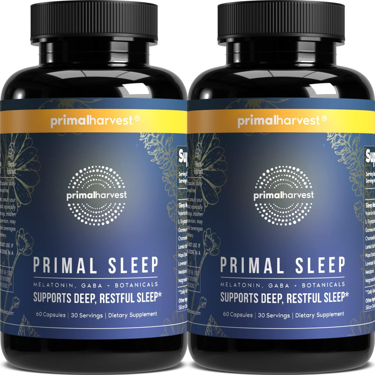 Primal Harvest Complément Sommeil 30 Capsules vue de face