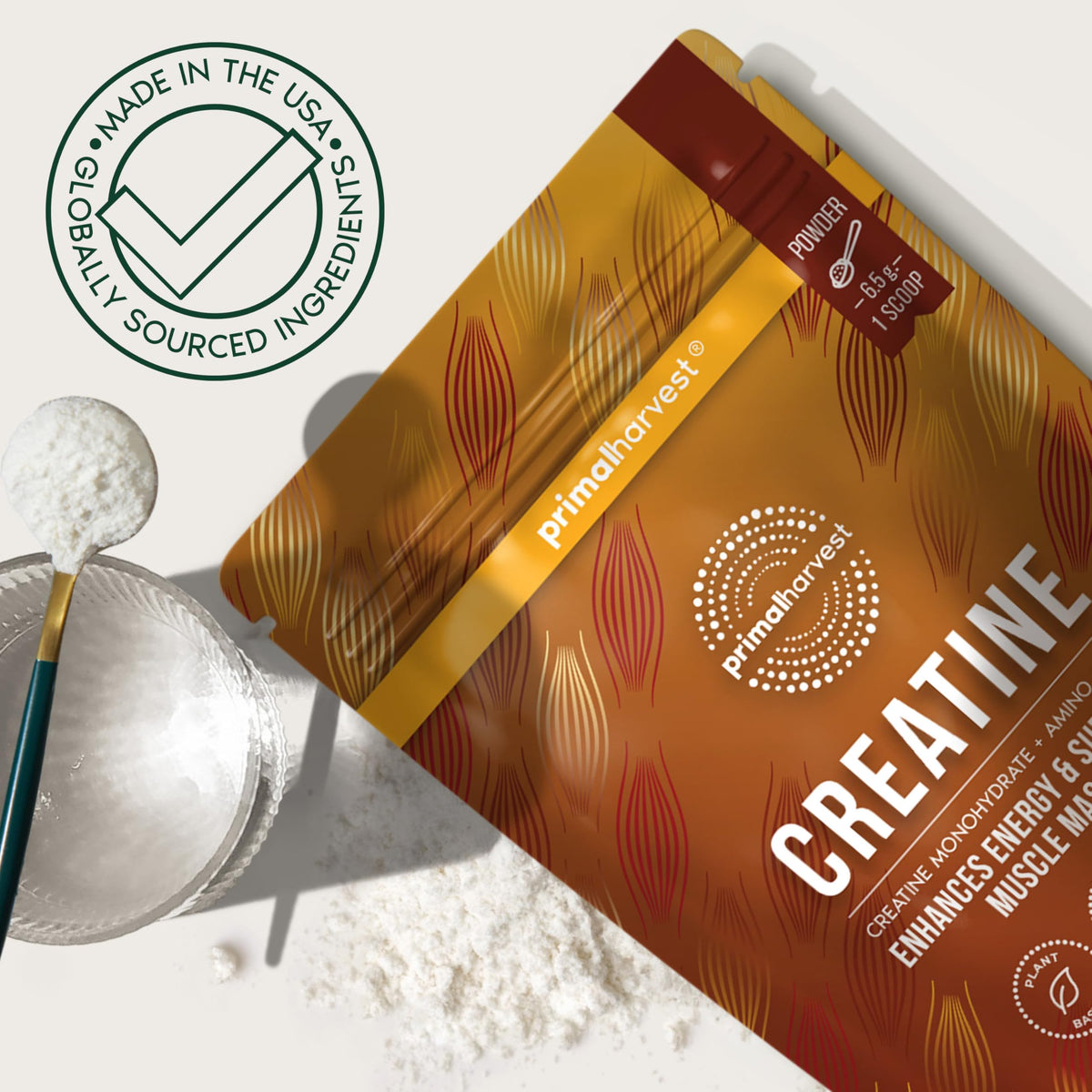 Primal Harvest Créatine Poudre 422g en utilisation quotidienne