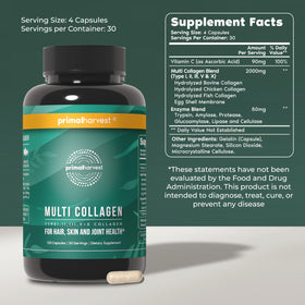 Primal Harvest Multi Collagen capsules et bouteille