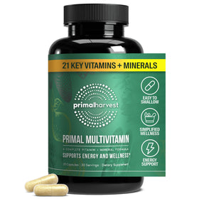 Primal Harvest Multivitamin 21 vitamines et minéraux, vue avant