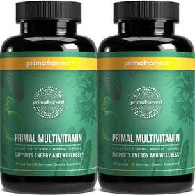 Primal Harvest Multivitamin flacon vue de face avec étiquette