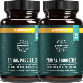 Primal Harvest Probiotic bouteille de 30 capsules vue de face