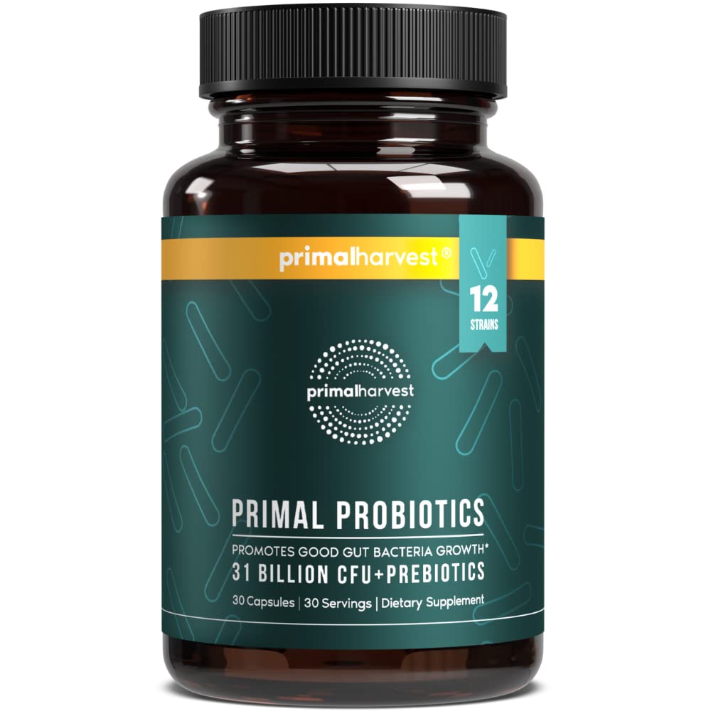 Primal Harvest Probiotic flacon de 30 capsules vue avant