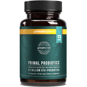 Primal Harvest Probiotic flacon de 30 capsules vue avant