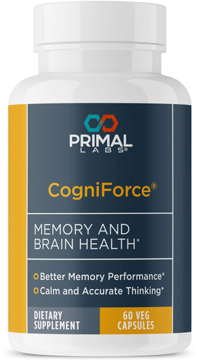 Primal Labs CogniForce complément alimentaire 60 capsules vue avant