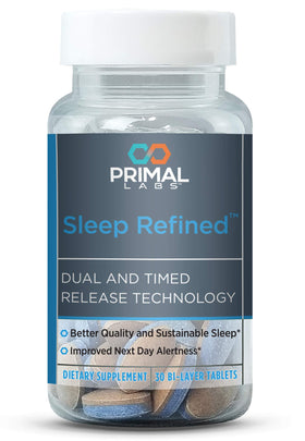 Primal Labs SommeilRefiné 30 comprimés vue avant avec emballage