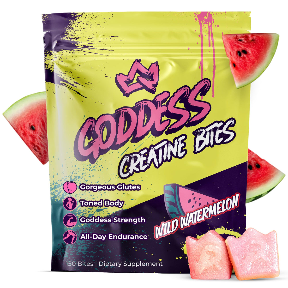 Primal Queen Gummies Créatine 5g 150 Gummies vue de face