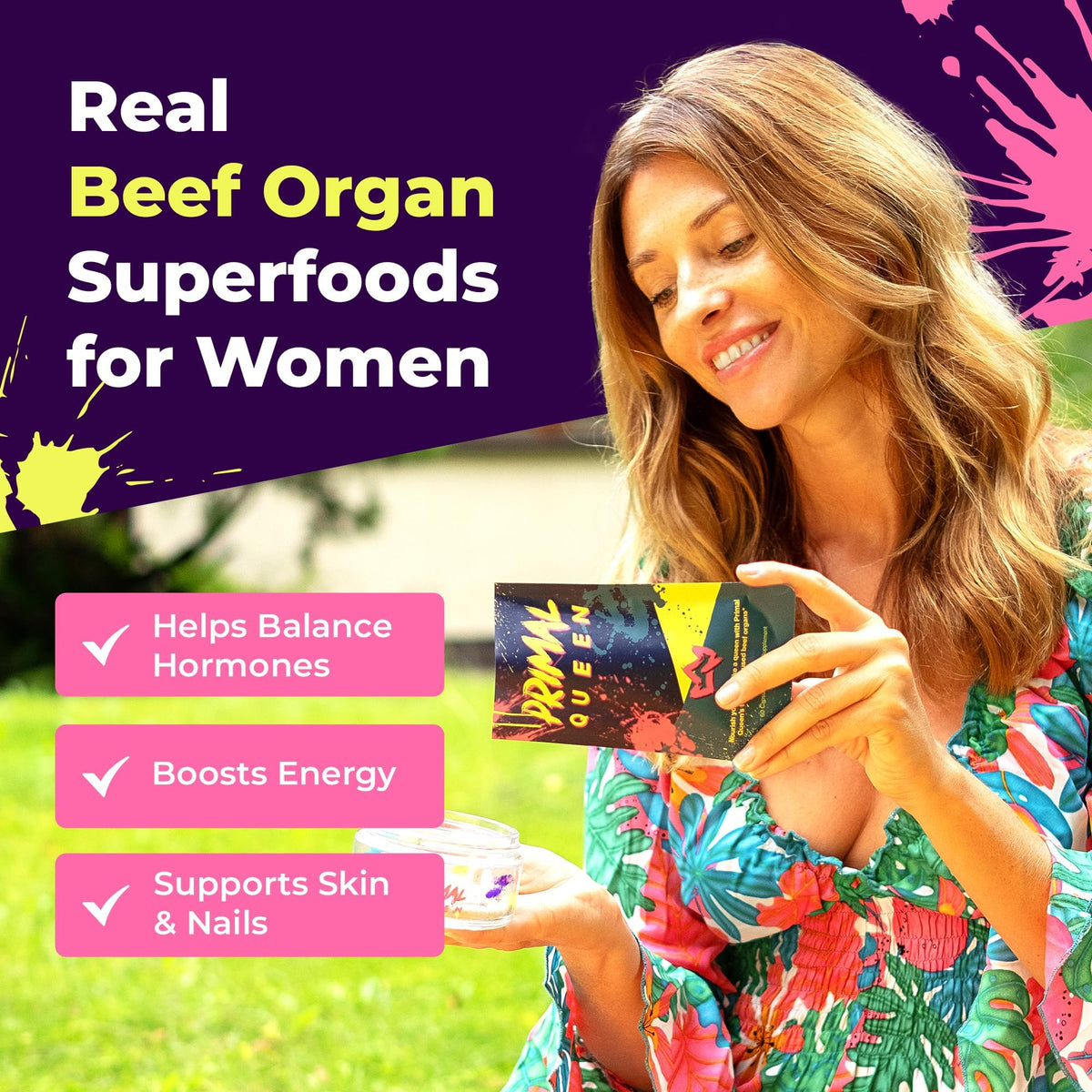 Primal Queen sachet refermable des compléments alimentaires