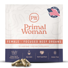 Primal Woman Foie de Bœuf 60 Capsules - vue de face