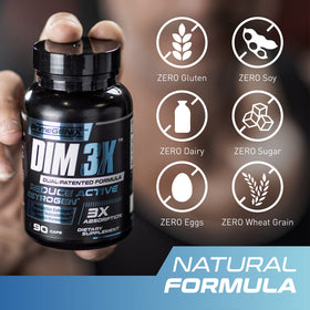 PrimeGENIX DIM 3X 200mg capsules sur une surface en bois