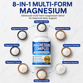 PRIMEHAVEN Complexe de Magnésium 1000mg, capsules sur une surface plane