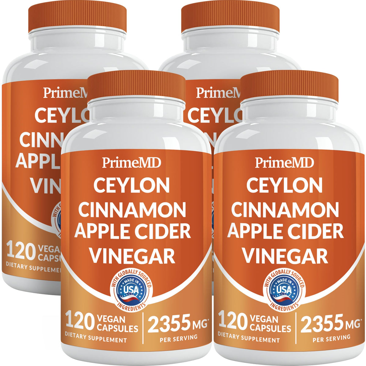 PrimeMD Cannelle de Ceylan 2355mg 120 capsules vue de face