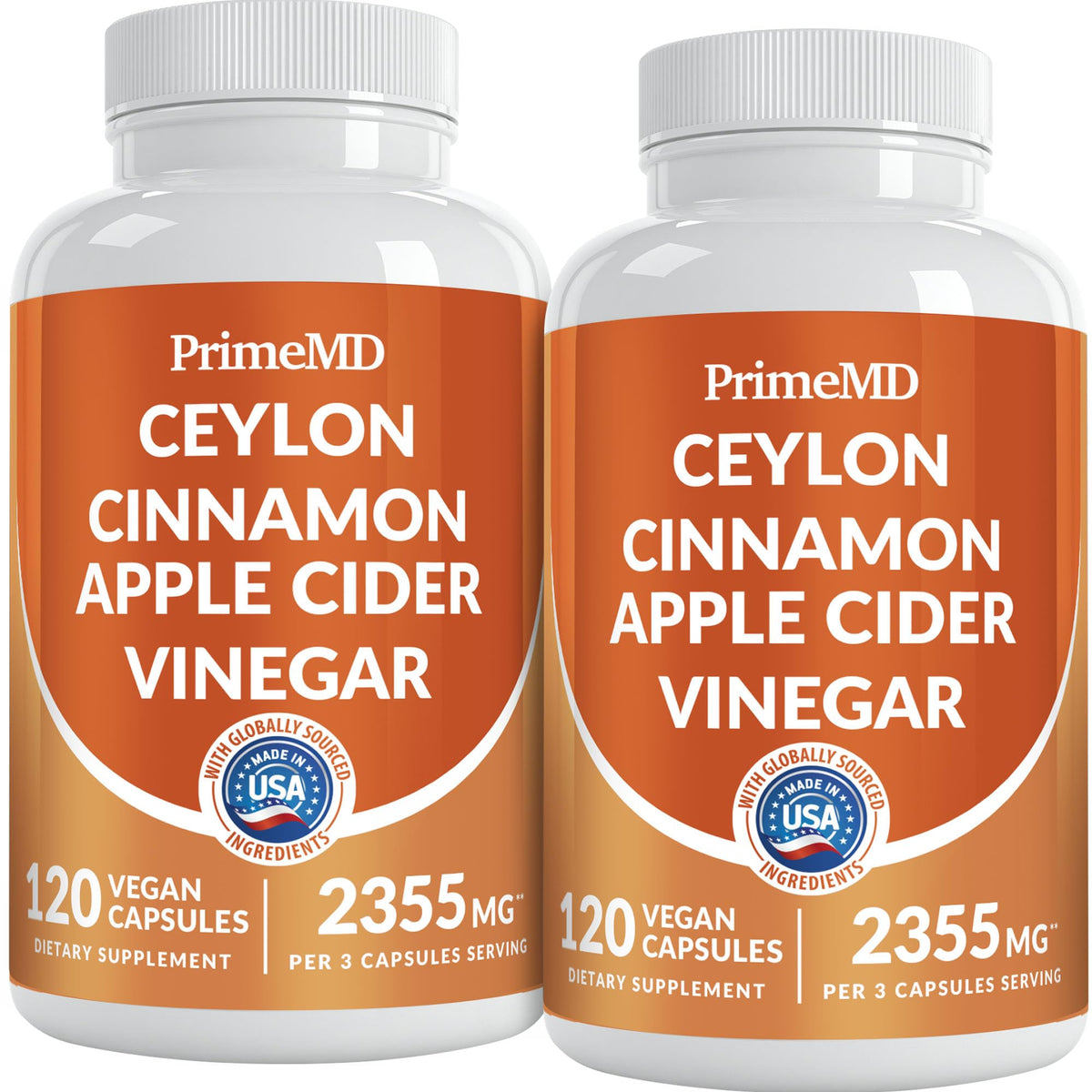 PrimeMD Cannelle de Ceylan 2355mg 120 capsules vue de face