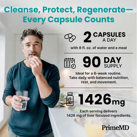 PrimeMD Complément Alimentaire 32-en-1 sur fond clair