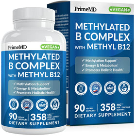 PrimeMD Complément Alimentaire B Complexe Methylé 90 Capsules vue de face