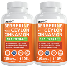 PrimeMD Complément Alimentaire Berbérine et Cannelle de Ceylan, vue avant de l'emballage