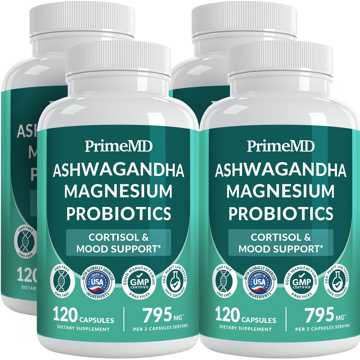 PrimeMD Complément Cortisol 120ct boîte avant vue