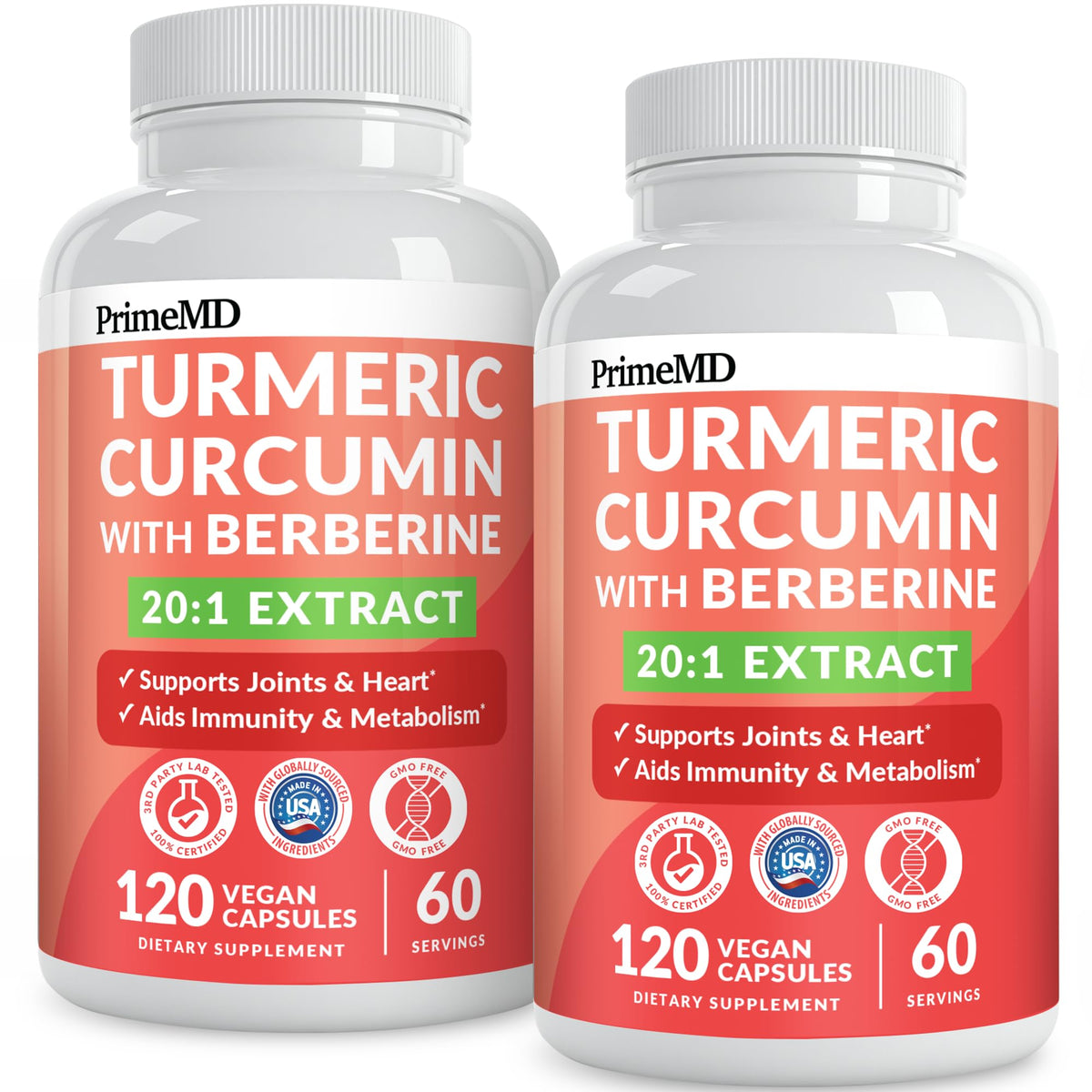 PrimeMD Complément Curcuma 5-en-1 4210mg, vue de face