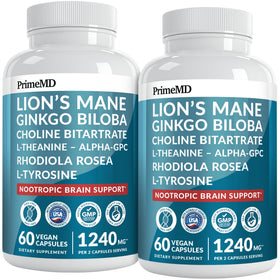 PrimeMD Compléments Lion's Mane 14-en-1 capsules vue de face