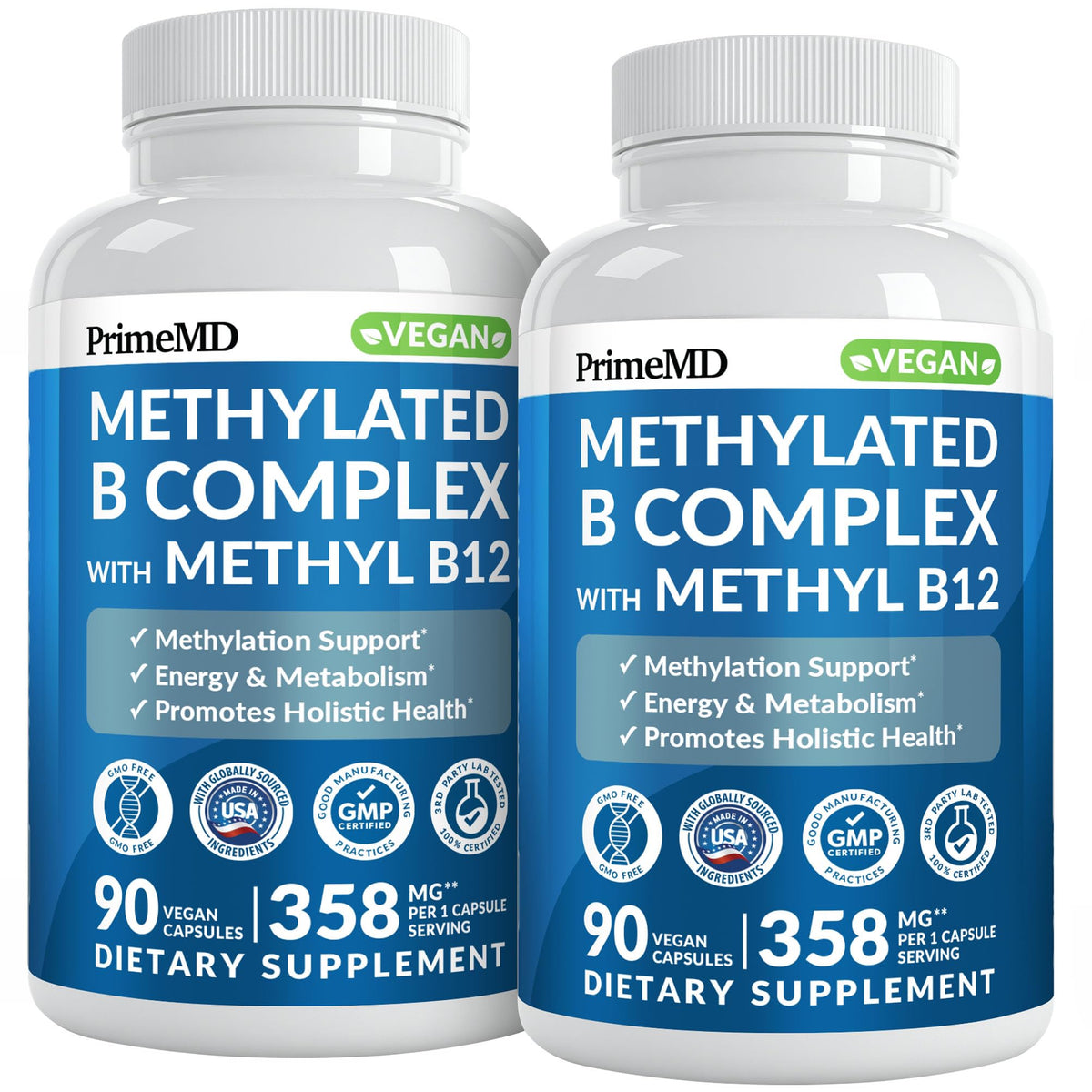 PrimeMD complexe B méthylé 90 capsules, emballage avant