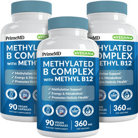 PrimeMD complexe de vitamines B méthylé 90 capsules vue de face
