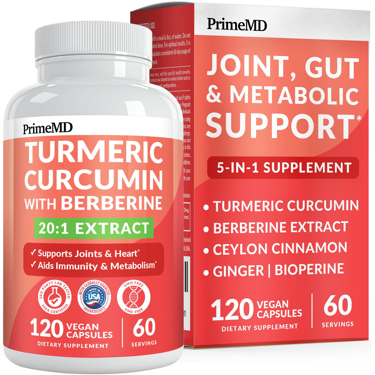 PrimeMD Curcuma 4210mg capsules vue de face
