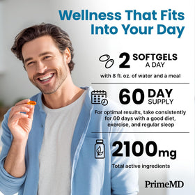PrimeMD Huile de Poisson Omega-3 2000mg gélules citron ingredients