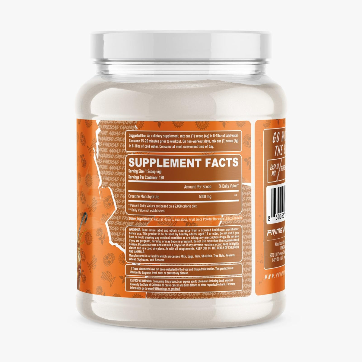 Primeval Labs Créatine Monohydrate Aromatisée 160g avec cuillère dosette