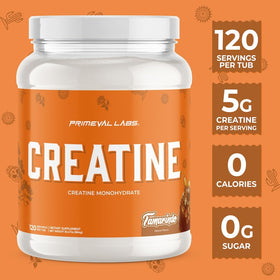 Primeval Labs Créatine Monohydrate Aromatisée 160g dans un environnement sportif