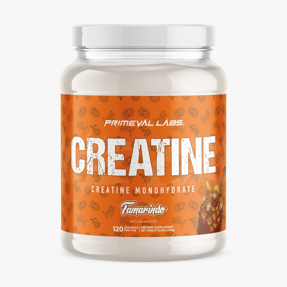 Primeval Labs Créatine Monohydrate Aromatisée 160g vue de face