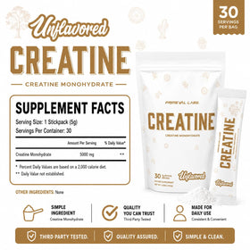 Primeval Labs Poudre de Créatine Monohydrate 168g emballage