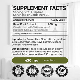 PRIMO KAVA Capsules de Kava Kava 100mg - Capsules dans une main