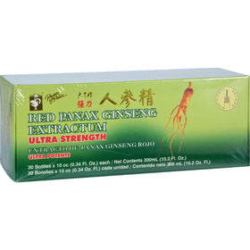 Prince Of Peace Extrait de Ginseng Rouge Panax Ultra Force 30 ampoules vue de face