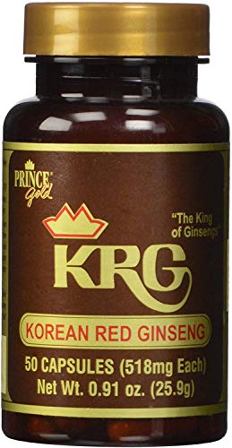 Prince Of Peace Ginseng Rouge Coréen 518mg 50 capsules vue arrière