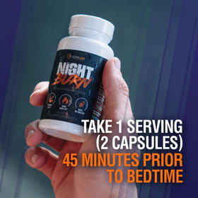 Prise d'une capsule ALPHA LION Night Burn