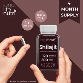 Prise de capsules de Shilajit avec un verre d'eau